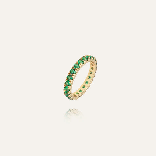 Elipse Ring Gold/Green