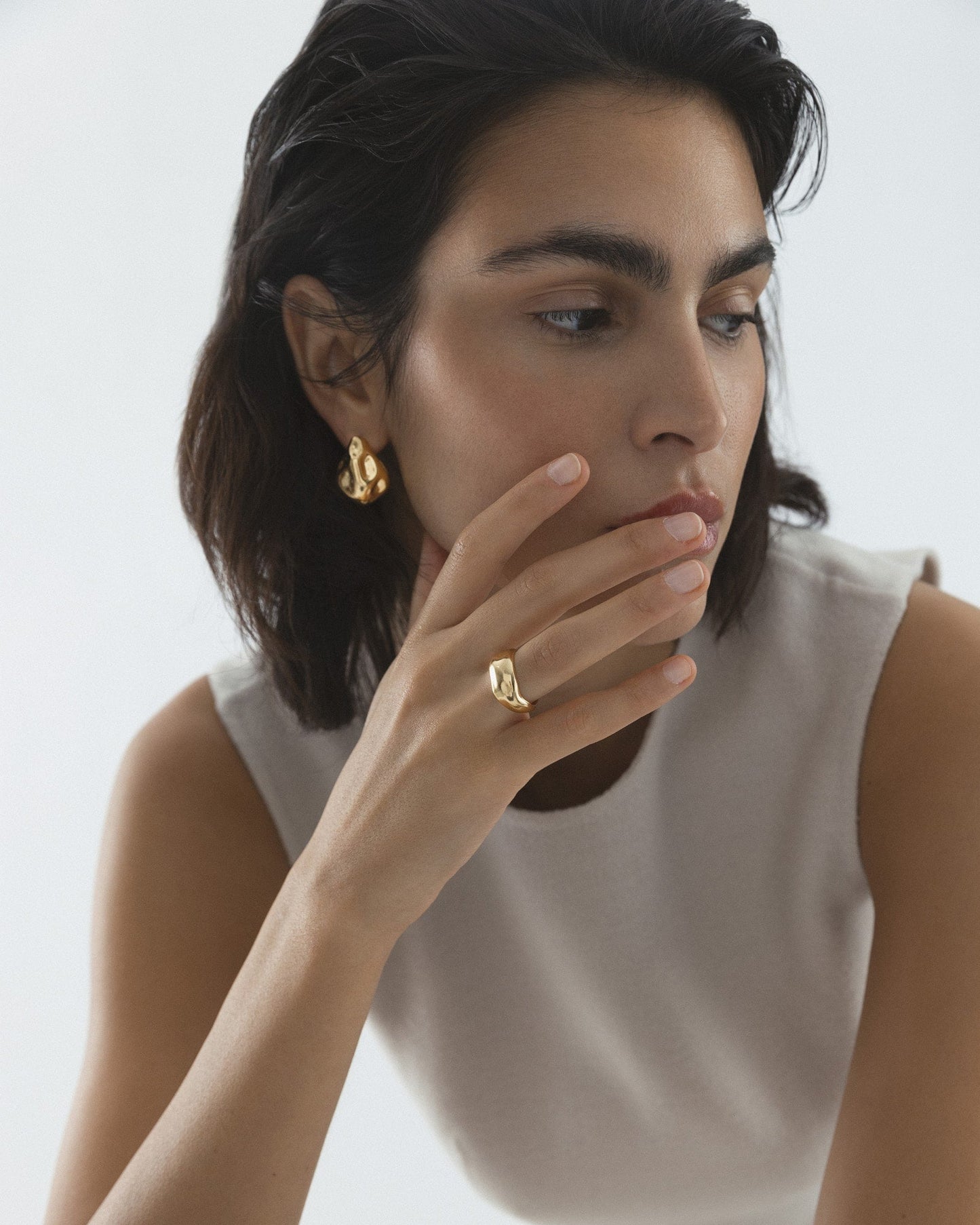 Wavy Bolded Large Ring